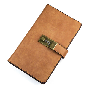 定期存单收纳本票据册银行支票夹牛皮多功能存折卡一体包带密码锁