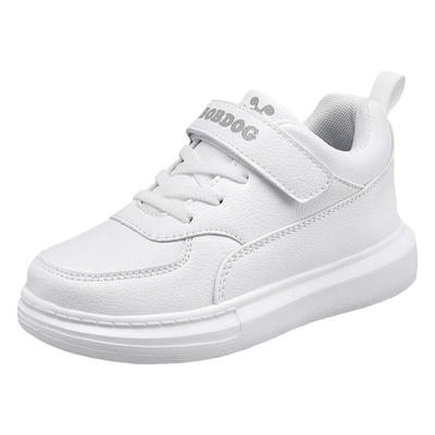 巴布豆透气时尚儿童小白鞋