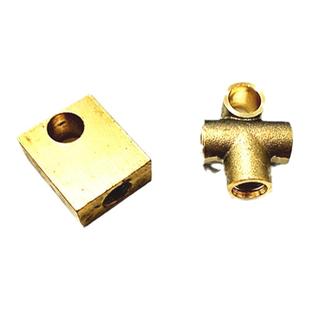 刹车油管三通扇形三通二通人字铜方块直通二通三通四五通铜管铁管