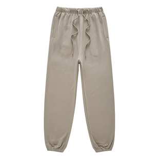 440G重磅纯色毛圈卫裤宽松束脚裤子男休闲裤潮牌高街KANYE运动裤