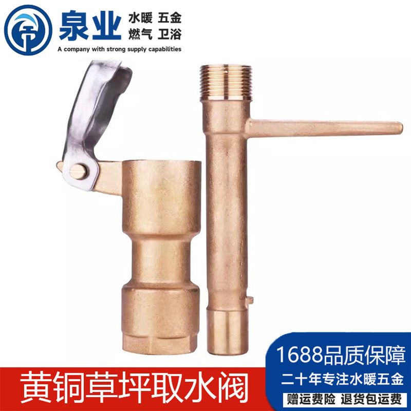 草坪园林全铜取水器DN15快速取水阀6分插杆绿化水管地接头洒水栓