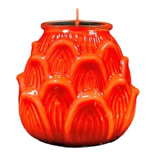 供佛莲花灯三天圣莲佛前酥油灯七天大号无烟蜡烛玻璃整箱苏油灯