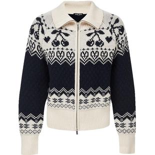 Vero Moda毛衣女2026春季新款含绵羊毛拉链费尔岛开衫326113025