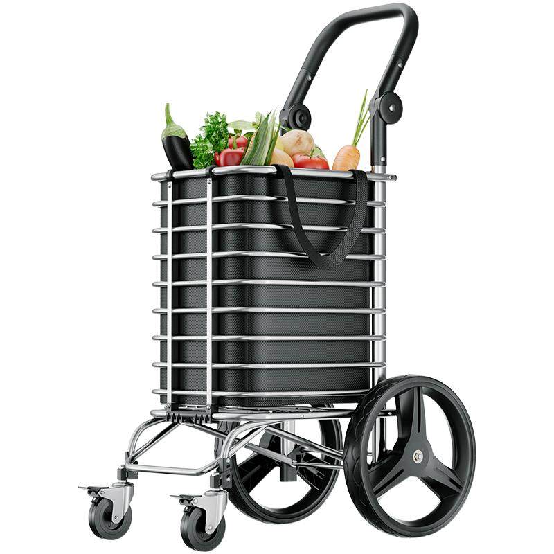 捷安玺购物车买菜小拉车家用新款推车折叠轻便爬楼拖车大轮手拉车