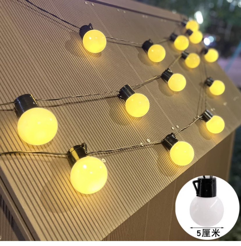 led透明圆球灯灯天幕装饰灯帐篷灯串户外露营防水氛围灯婚庆布置