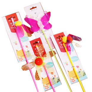 中国台湾 Amy&Carol 田园昆虫逗猫棒●小鸟の羽毛+昆虫の翅膀 1支