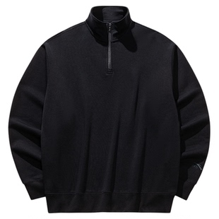 超级安踏半拉链卫衣男秋季新款上衣索罗娜亲肤长袖152538713U