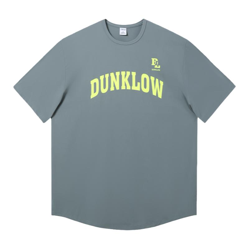 DUNKLOW美式篮球短袖运动速干t恤男高弹圆领宽松薄款弹性吸湿排汗