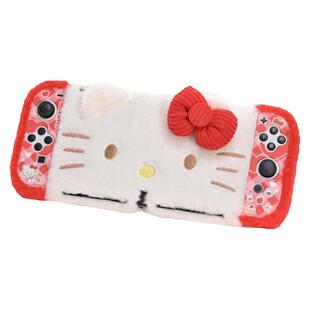 极想任天堂Switch OLED保护壳毛绒保护套软壳提升手感卡通可爱趣味三丽鸥IP联名款Hello Kitty猫主机游戏配件