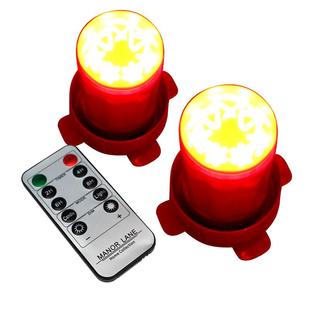 2026新款灯笼专用太阳能灯免插电遥控电池灯红光LED灯泡灯笼伴侣