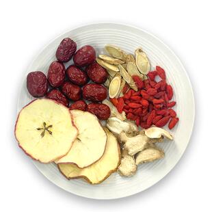 山茶与烁 · 苹果红枣姜片枸杞茶无糖干姜祛湿去寒水果茶养生