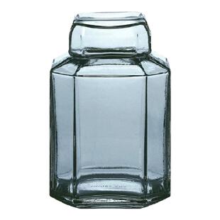 丹麦进口Louise Roe玻璃置物盒收纳带盖桌面储物首饰盒北欧ins风