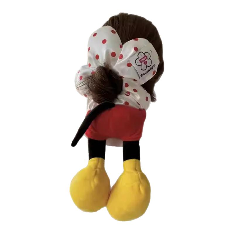 米奇花朵波点屁屁发圈大肠圈可爱毛绒丸子头公主落难扎头绳发饰女