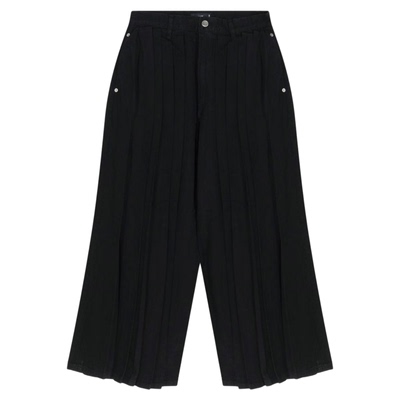 HARE裤子男2026春季新款美式复古压褶宽松牛仔阔腿裤591484