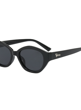 复古黑色太阳镜防紫外线