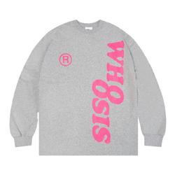 WHOOSIS幻影logo长袖秋冬打底t恤