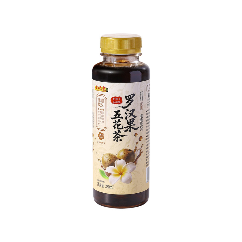 黄振龙凉茶罗汉果五花茶配料干净