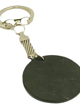 次石墨随型石子钥匙扣牌子吊饰