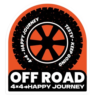 TESTVKEEPGOING/OFF-ROAD4X4轻松越野反光创意车贴