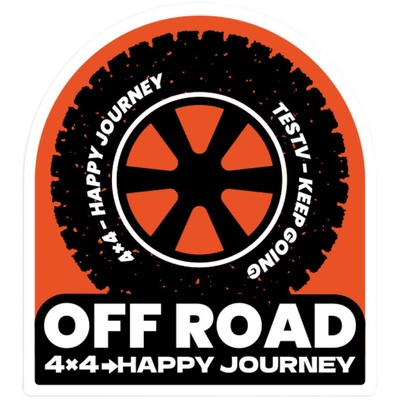 TESTVKEEPGOING/OFF-ROAD4X4轻松越野反光创意车贴