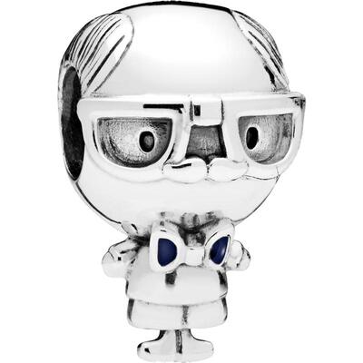 Pandora潘多拉奥莱老爷爷串饰925银蓝色diy串珠礼物