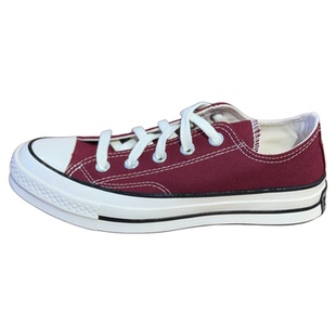 匡威1970s经典款复古低帮酒红色男女轻便透气休闲帆布鞋A01450C