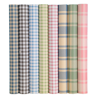 墙纸自粘卧室温馨ins简约现代格子墙贴宿舍桌墙面防水pvc翻新贴纸