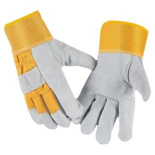 短款牛二层皮 电焊手套 焊接焊工防护手套耐用隔热耐高温劳保手套