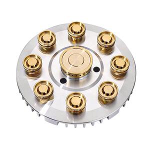 九腔猛火灶分火器火芯火盖盘九孔煤气燃气灶具炉头芯改装配件大全