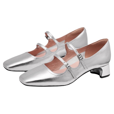 莎莎苏可拆带玛丽珍中跟单鞋