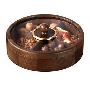 轻奢高端干果盘精致糖果盒坚果收纳盒家用客厅茶几水果零食摆放盘