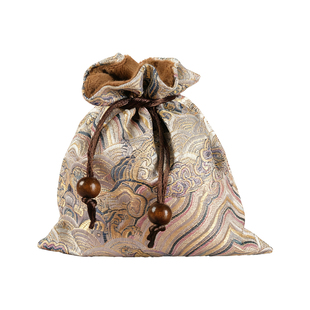 庙街文玩手工锦囊包珠宝收纳袋子双层毛绒布包