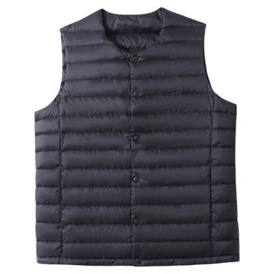 雅鹿轻薄男士羽绒内胆马甲背心