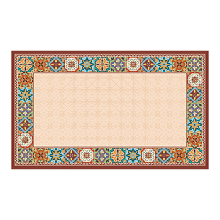 洛美丹顿皮革吸水地垫厨房地垫2025新款防滑防油可擦免洗艾利莎