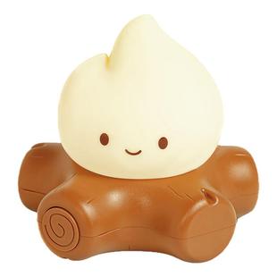 小火堆小夜灯儿童生日礼物婴儿喂奶卧室床头伴睡柔光护眼氛围台灯