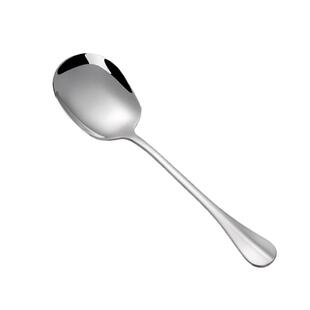 酒店不锈钢分菜勺餐厅服务勺加厚食堂公用勺家用分餐汤匙大饭勺子