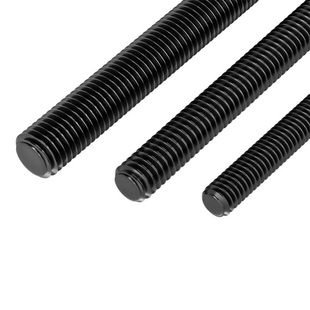 全扣丝8.8级10.9级12.9级高强度黑色1米丝杠m10m12m16m20丝杆螺杆