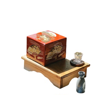 日本进口山中漆器珠宝盒首饰盒收纳盒桌面大容量结婚轻奢高档精致