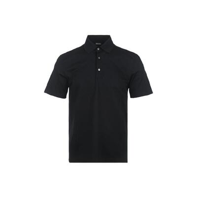 【自营】Zegna/杰尼亚男士商务休闲简约纯色纯棉短袖Polo衫T恤