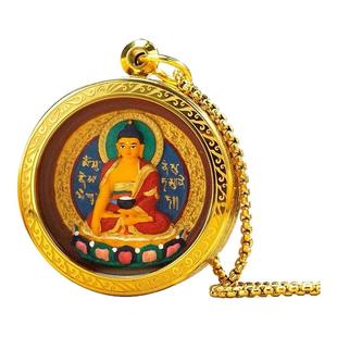 钛钢内嵌式钢化玻璃云乐金擦擦嘎乌盒可装生物光子晶体宝石甘露丸