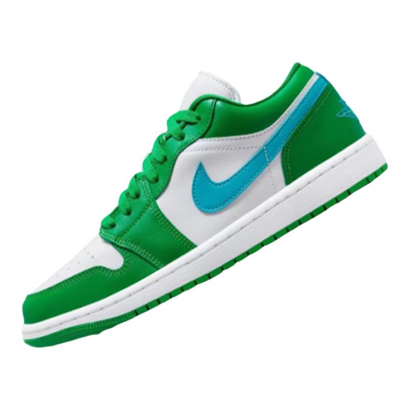 Nike Air Jordan 1 low耐克AJ1低帮男女同款白绿蓝板鞋DC0774-304