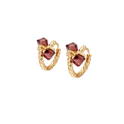 【方糖麻花耳扣】【小众设计感】