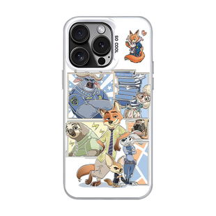 疯狂动物城适用苹果16promax手机壳iphone14plus镂空15Pro尼克朱迪12mini狐狸13兔子11情侣17彩银xr电x镀8硬7