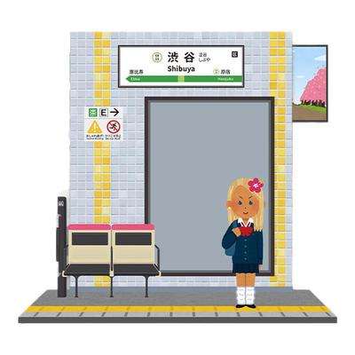 X11SPACE插画小人插卡立牌