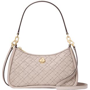 【女神节礼物】kate spade ks Kayla 编织牛皮革单肩包