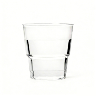 航空杯一次性硬质透明杯子食品级加厚水杯塑料茶杯家用待客太空杯