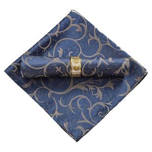 酒店专用口布高级感折花餐巾布西餐垫轻奢口布扣新中式金属餐巾扣