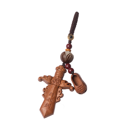 床头卧室孕妇小孩桃木剑挂饰