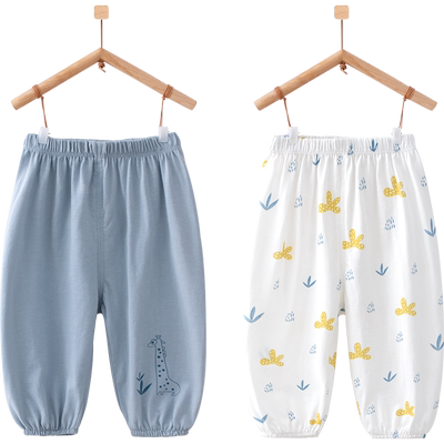 婴蓓依儿童防蚊裤宝宝裤子纯棉