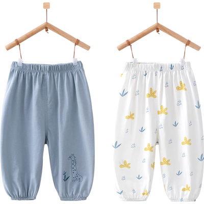 婴蓓依儿童防蚊裤宝宝裤子纯棉